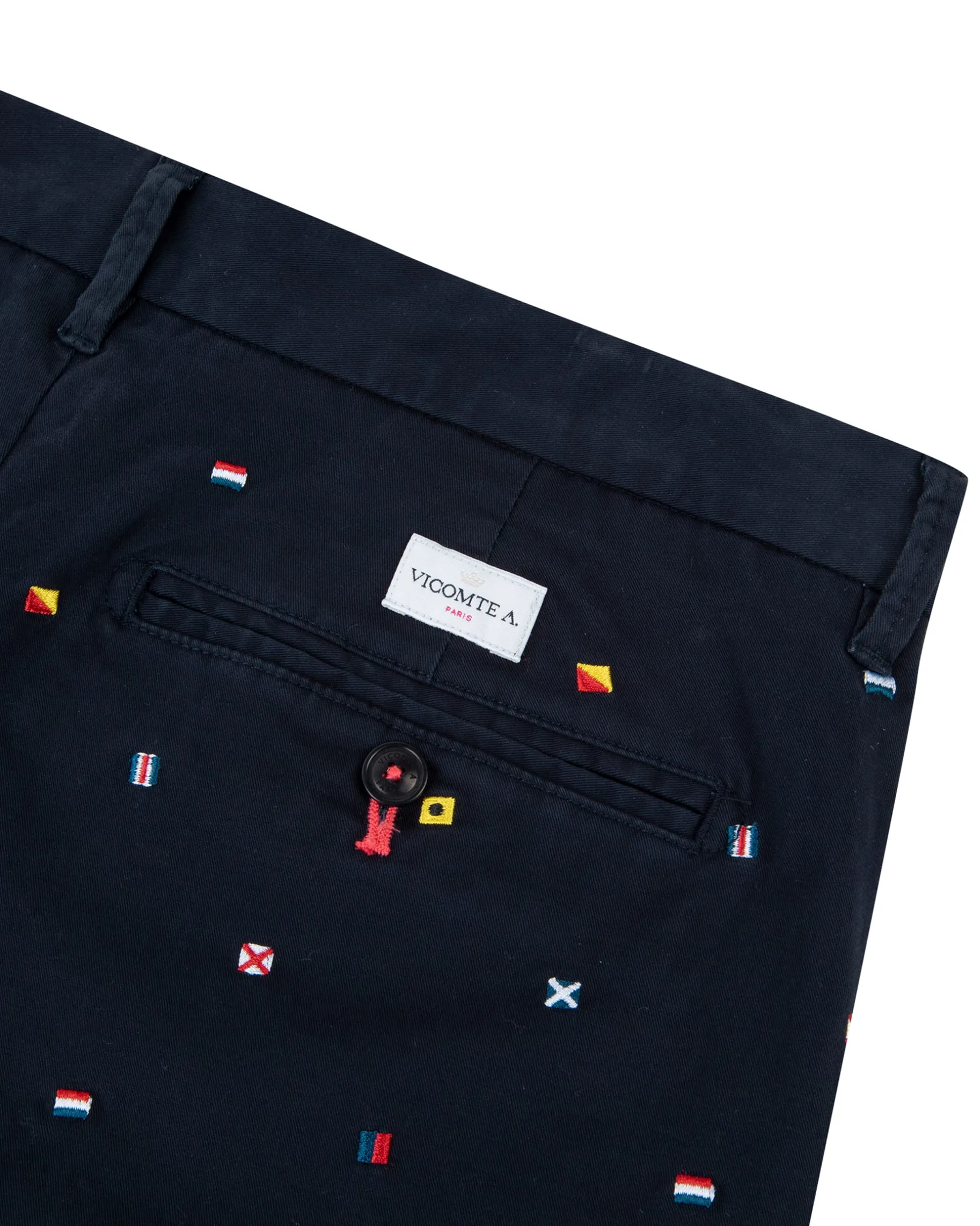 Homme Vicomte A Bermudas^Bermuda à broderies