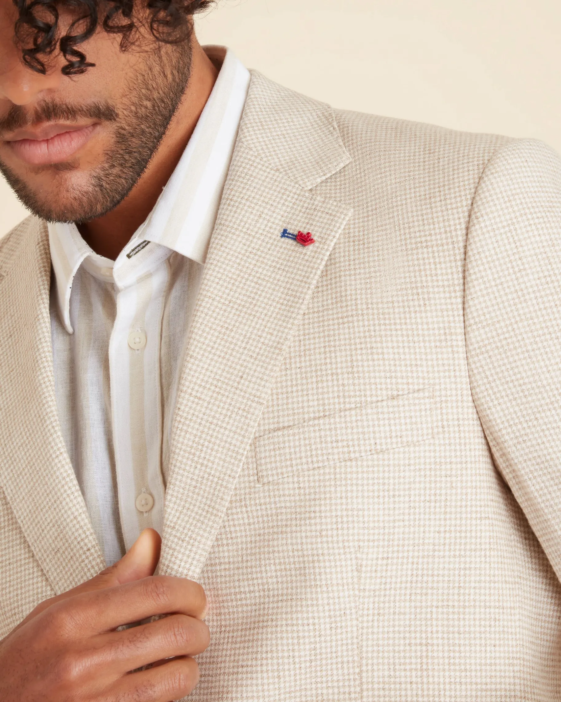 Homme Vicomte A Blazers^Blazer à Carreaux