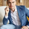 Homme Vicomte A Blazers^Blazer Ajusté