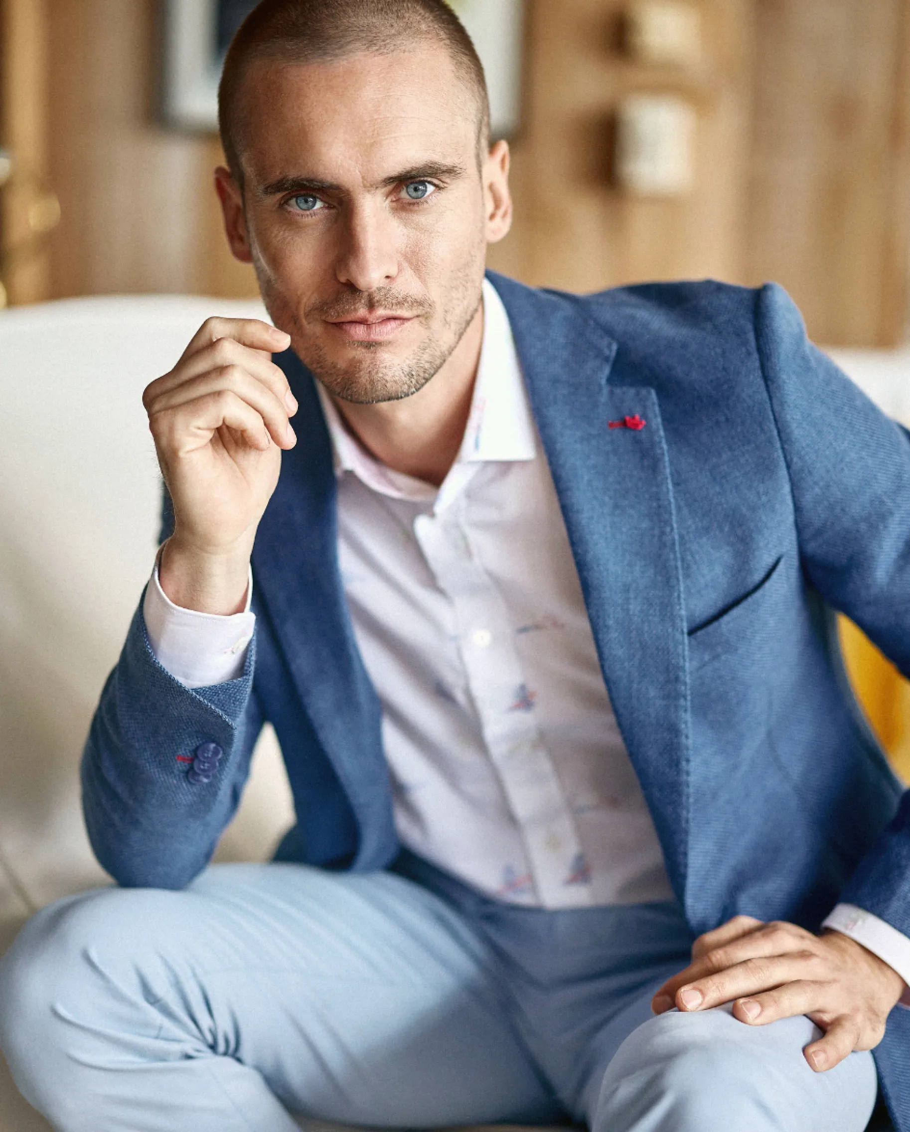 Homme Vicomte A Blazers^Blazer Ajusté