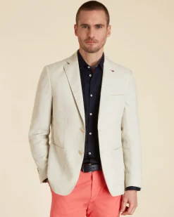 Homme Vicomte A Blazers^Blazer Ajusté Uni