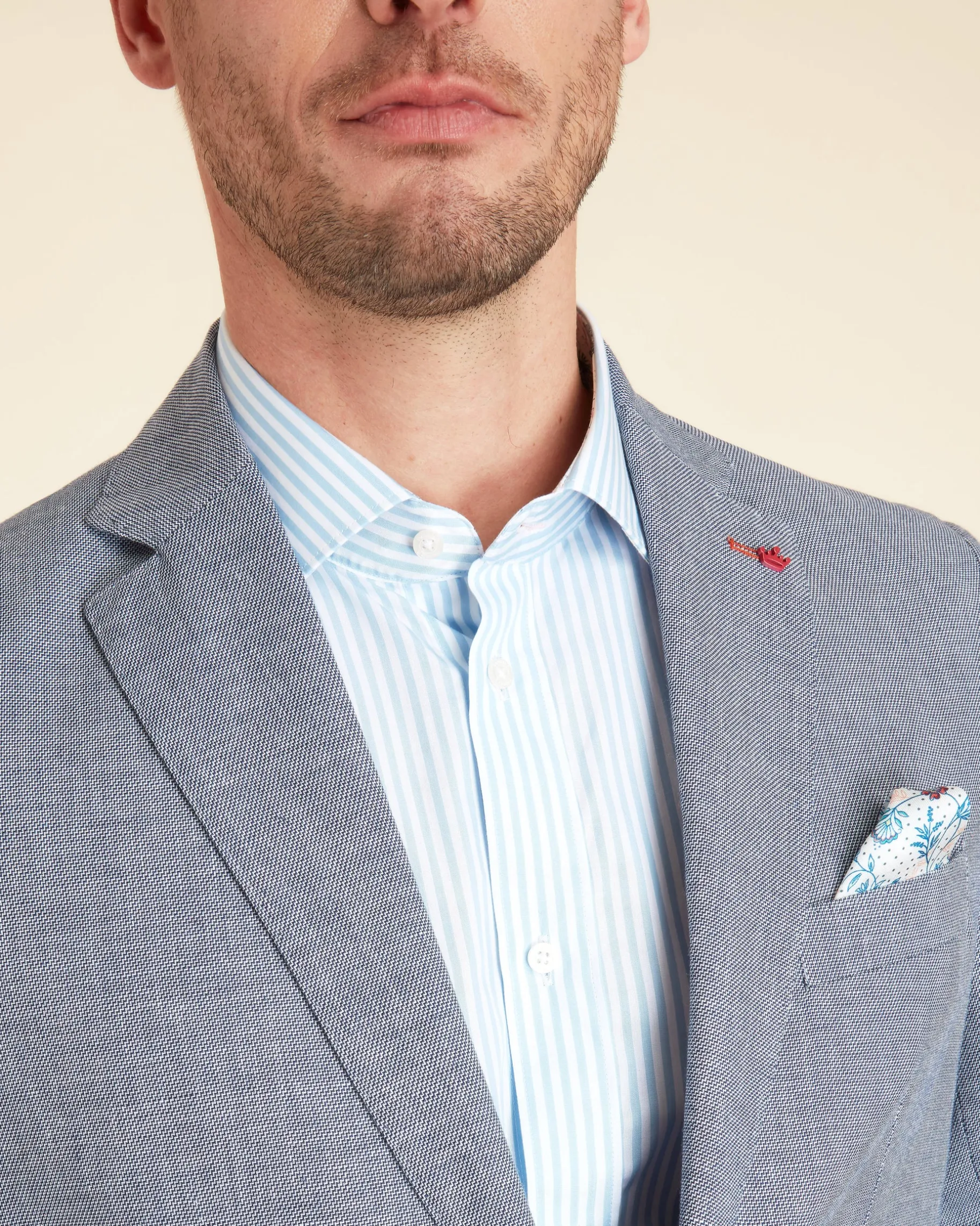 Homme Vicomte A Blazers^Blazer Ajusté Uni