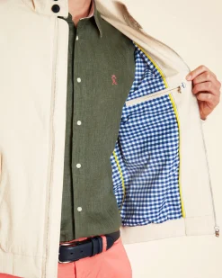 Homme Vicomte A Manteaux & Vestes^Bomber à Micro carreaux