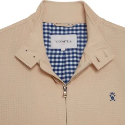 Homme Vicomte A Manteaux & Vestes^Bomber à Micro carreaux