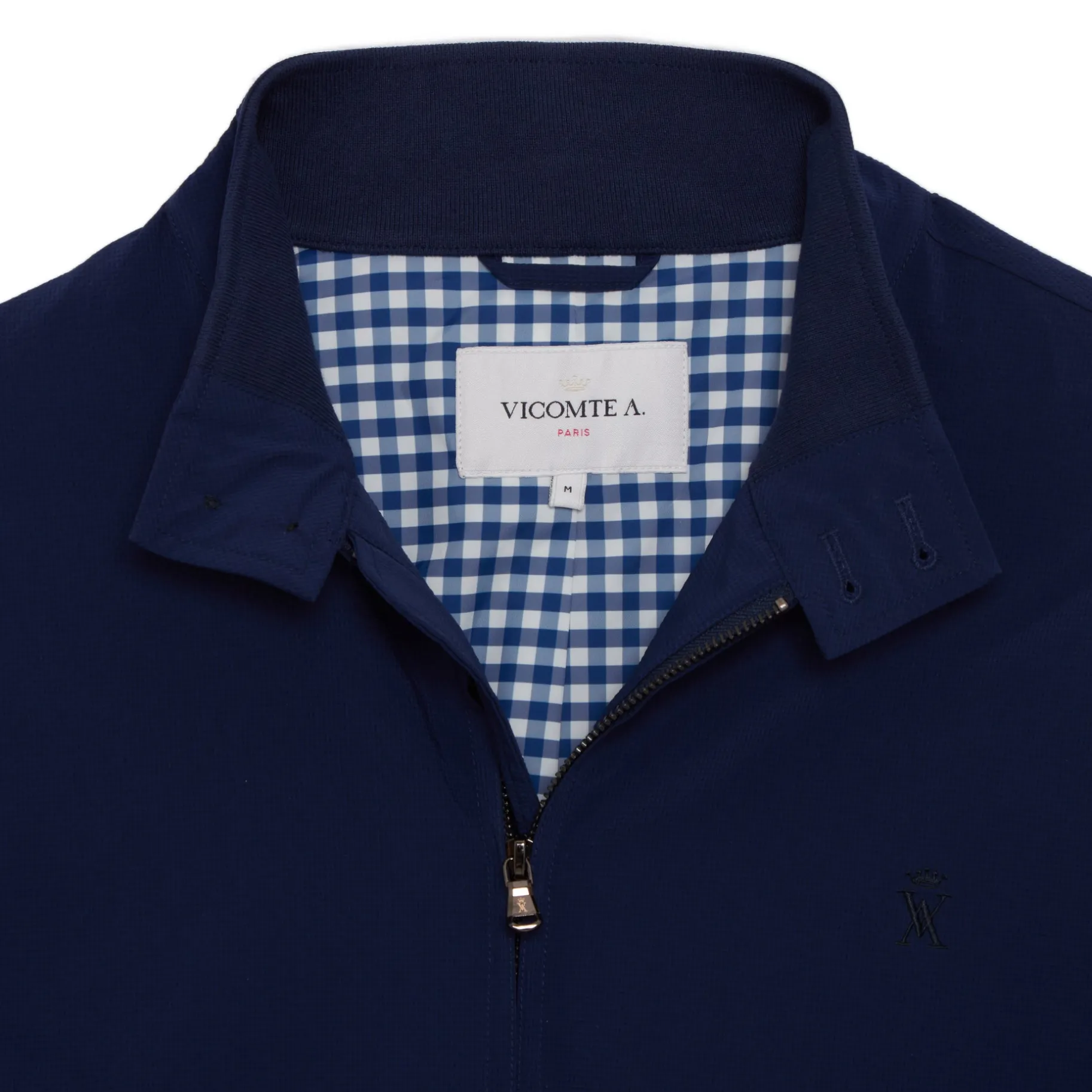 Homme Vicomte A Manteaux & Vestes^Bomber à Micro carreaux