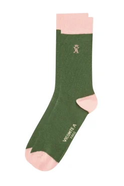 Femme Vicomte A Chaussettes | Chaussettes^Chaussettes Coton Bicolores