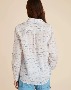 Femme Vicomte A Chemises^Chemise Motifs Horizon Mer