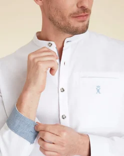 Homme Vicomte A Chemises^Chemise Regular à Col Tunisien