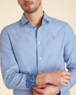 Homme Vicomte A Chemises^Chemise Regular à Fines Rayures