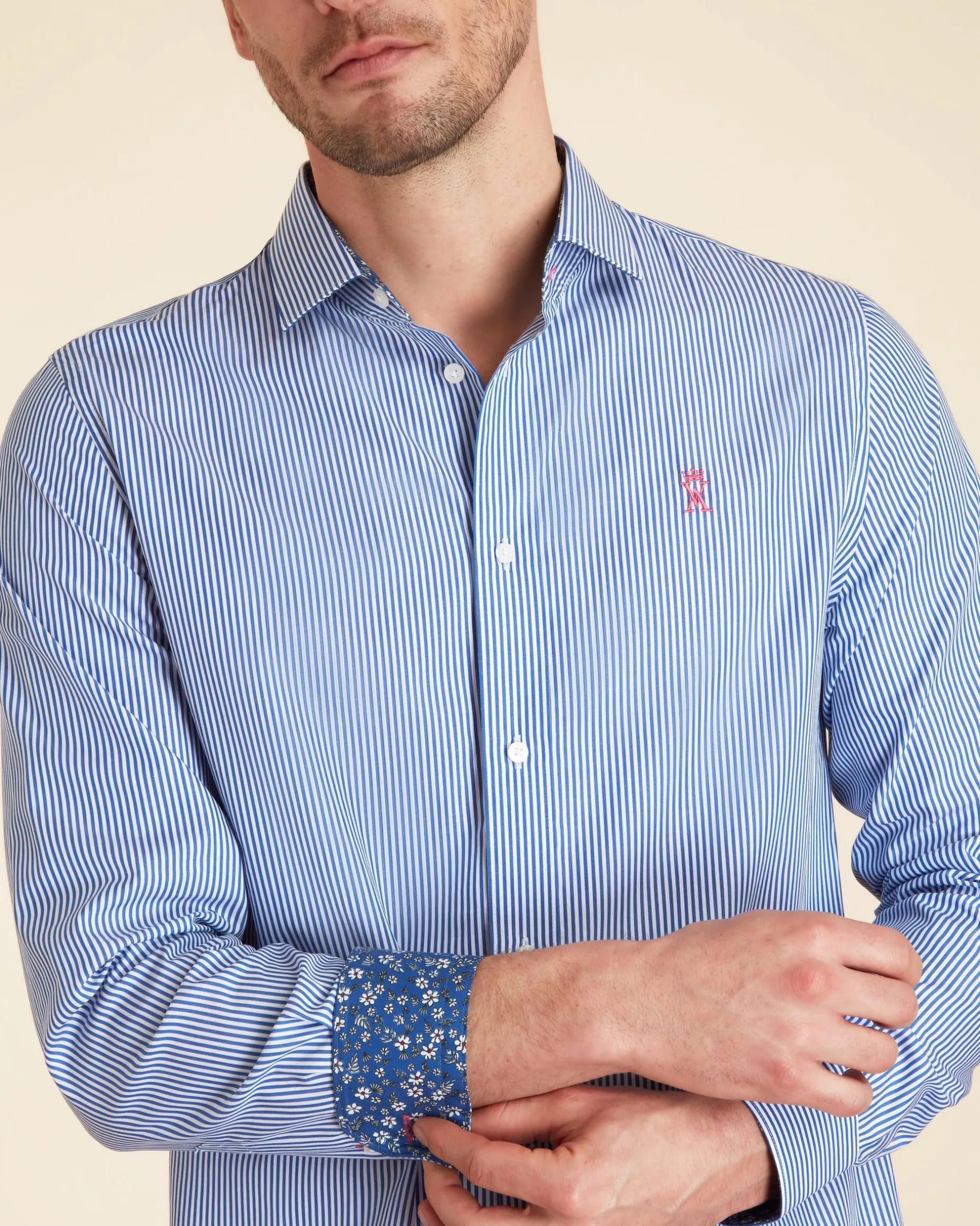 Homme Vicomte A Chemises^Chemise Regular à Fines Rayures