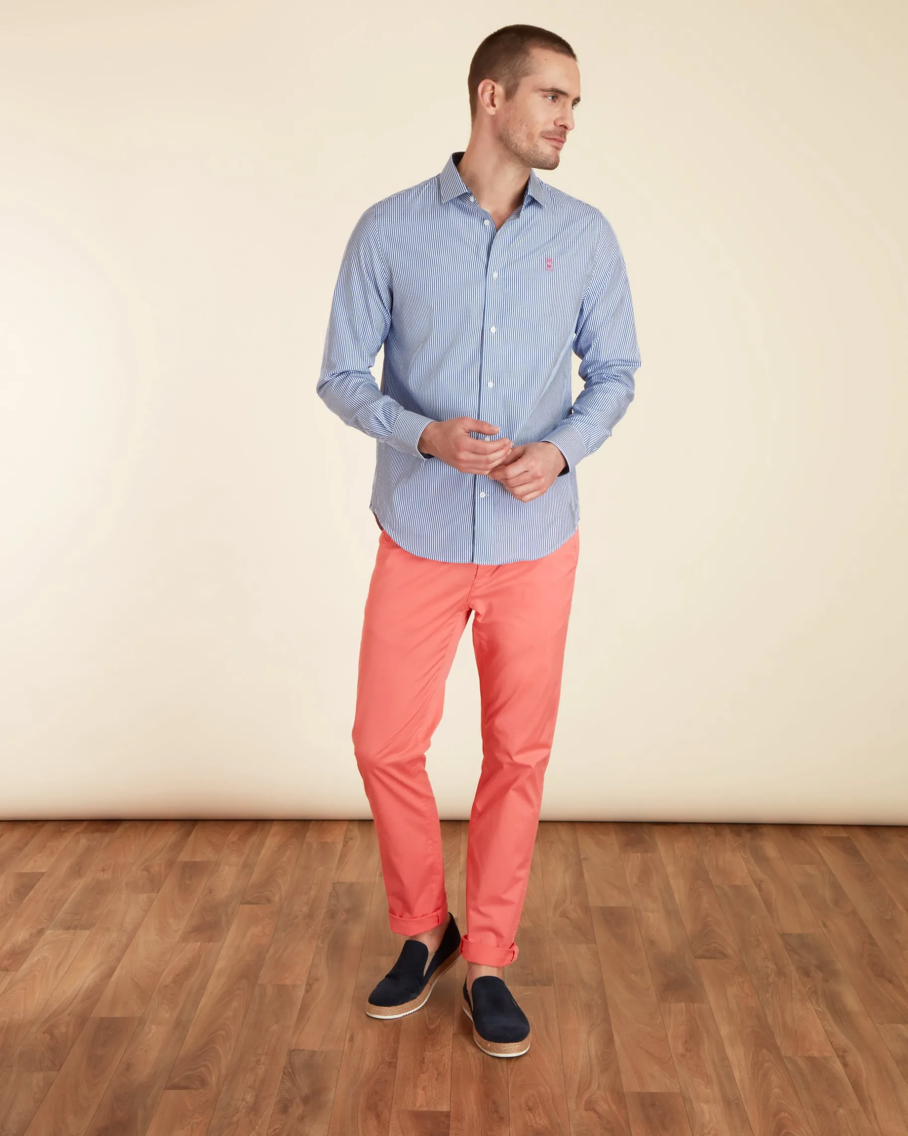 Homme Vicomte A Chemises^Chemise Regular à Fines Rayures