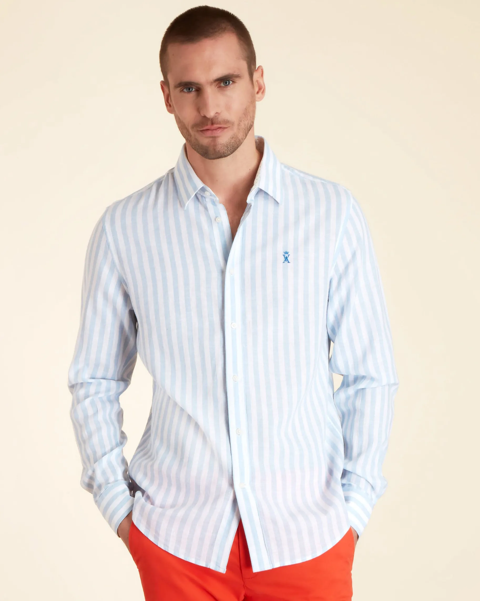 Homme Vicomte A Chemises^Chemise Regular à Rayures Larges