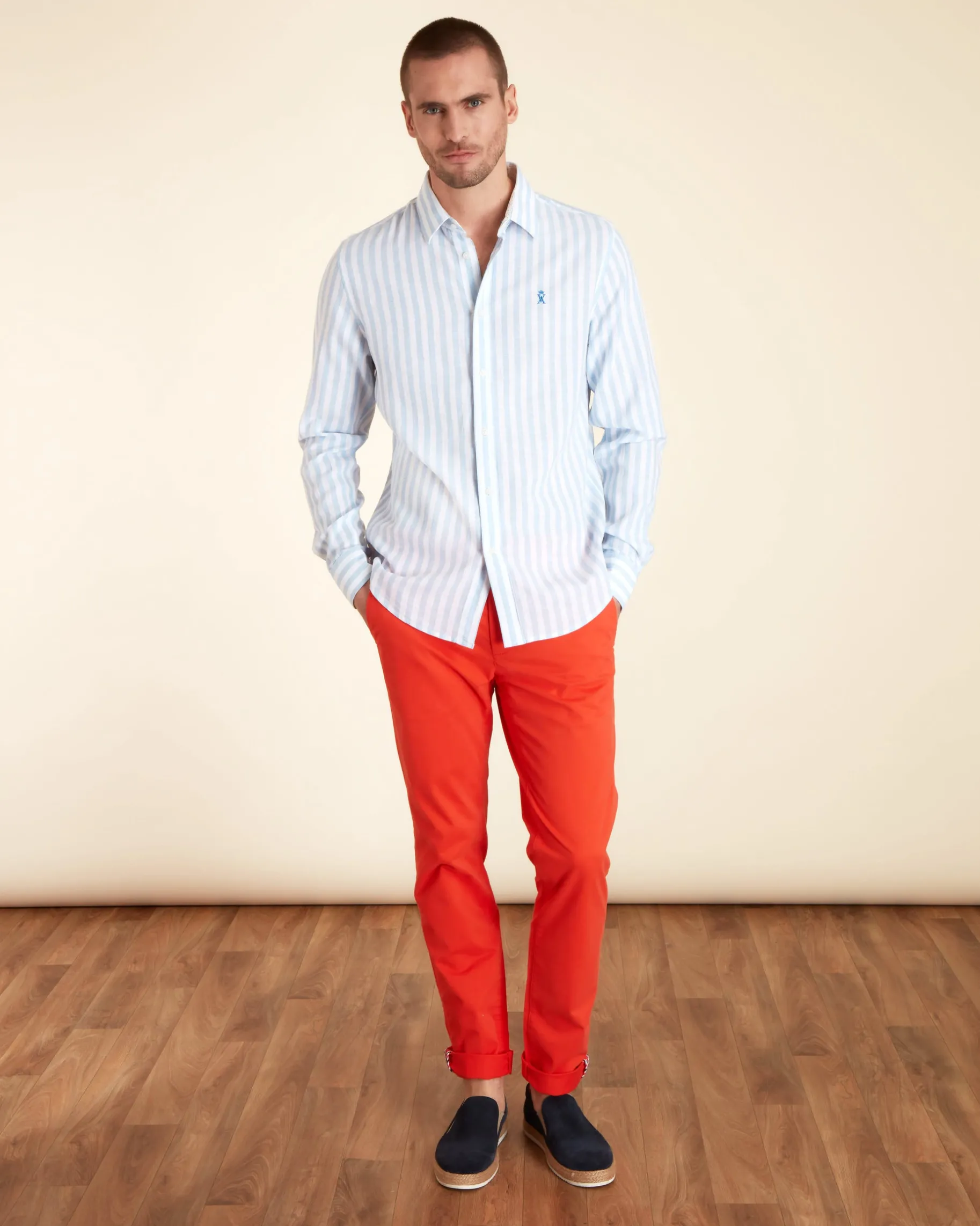 Homme Vicomte A Chemises^Chemise Regular à Rayures Larges
