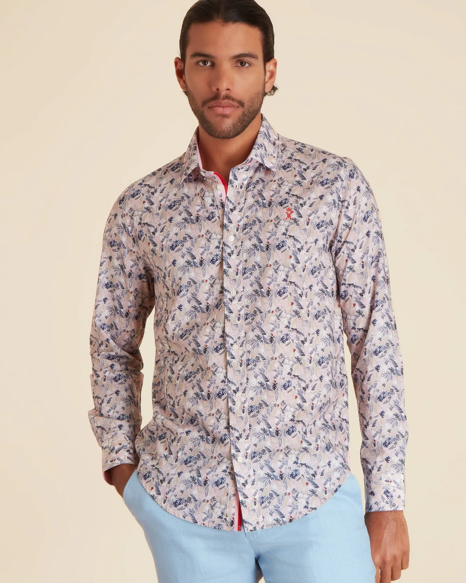 Homme Vicomte A Chemises^Chemise Regular Imprimé Tropical