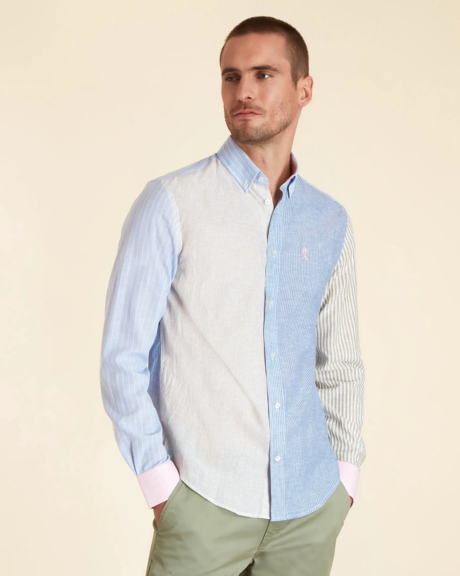 Homme Vicomte A Chemises^Chemise Regular Multipatch