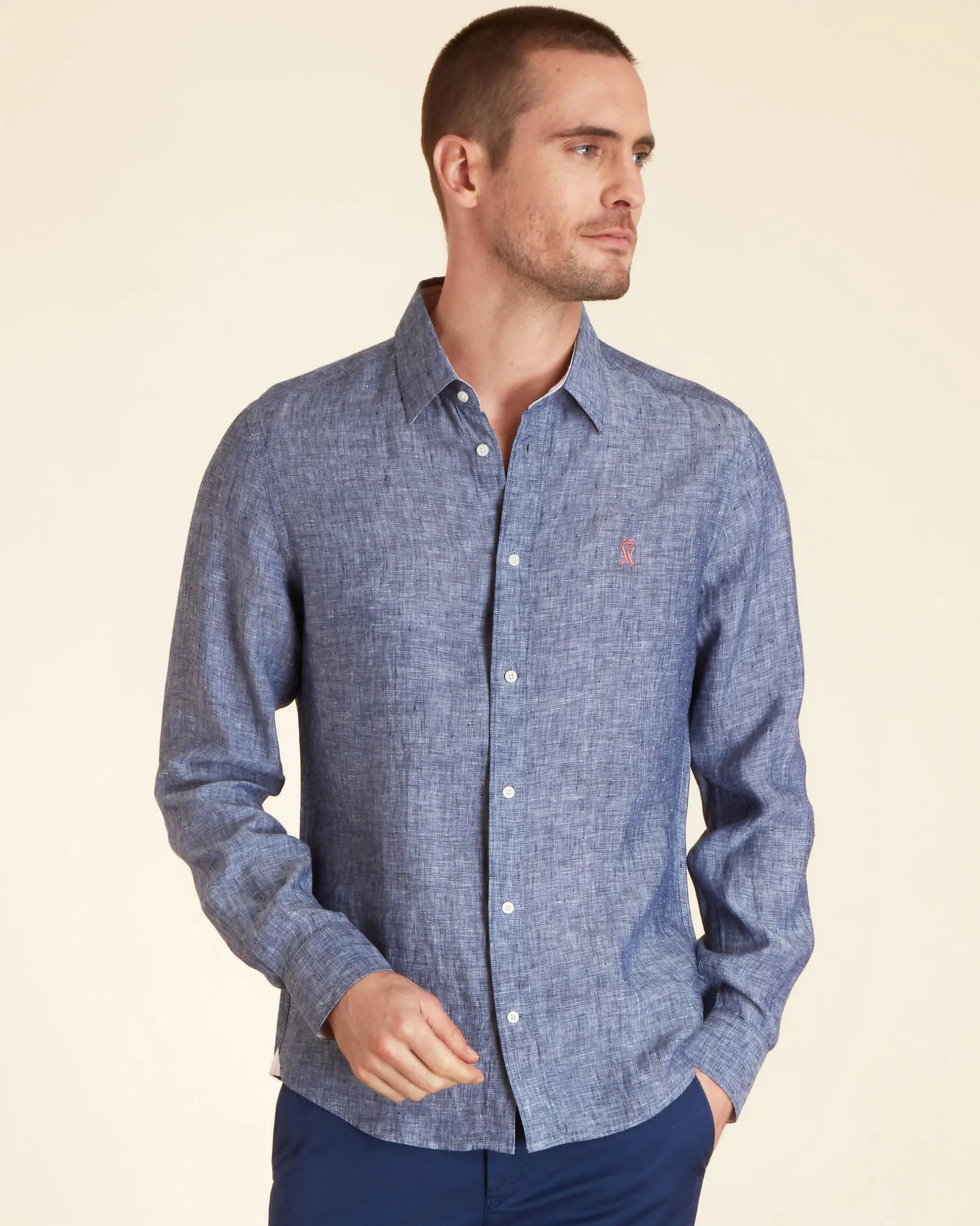 Homme Vicomte A Chemises^Chemise Slim légère