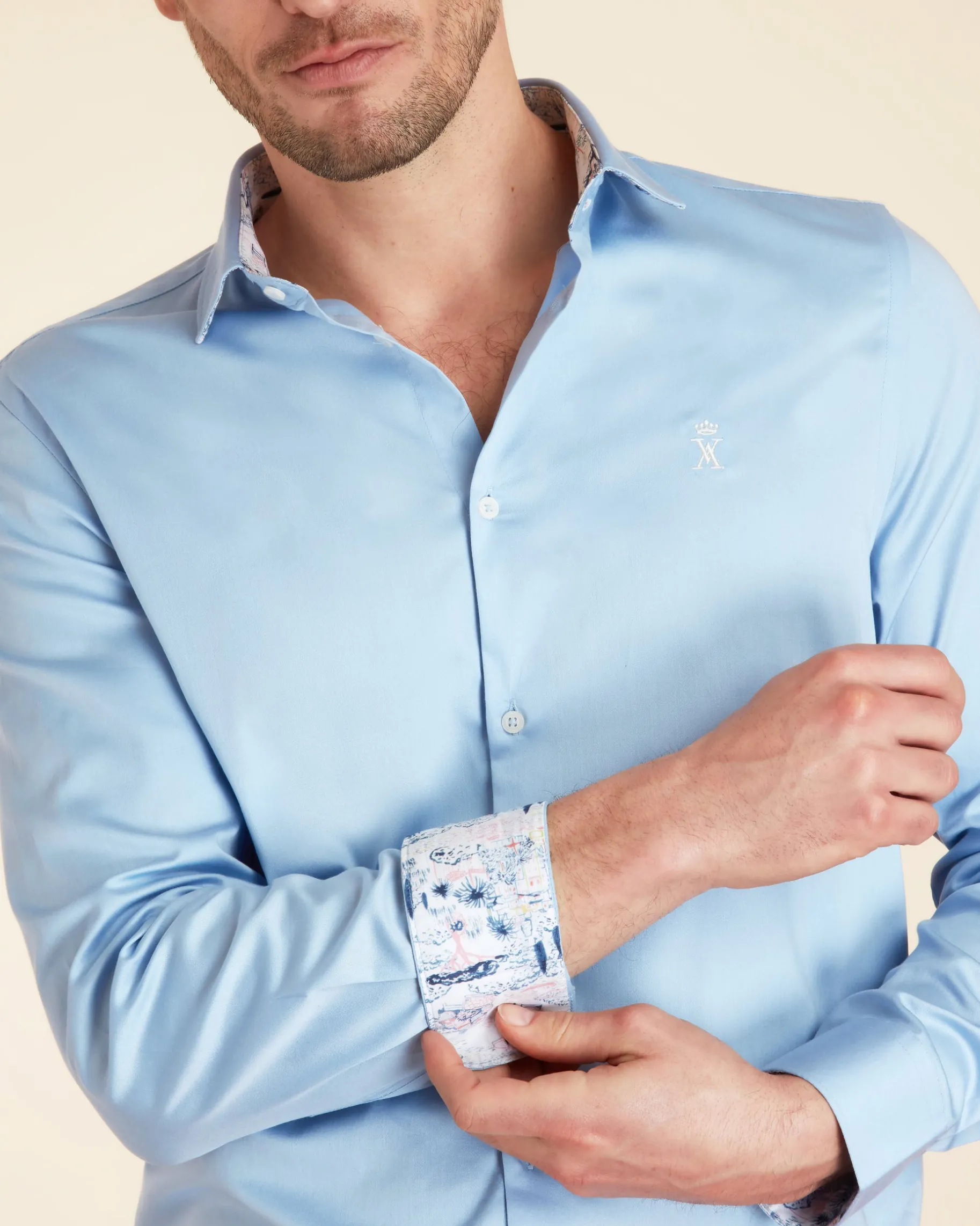 Homme Vicomte A Chemises^Chemise Slim Strech