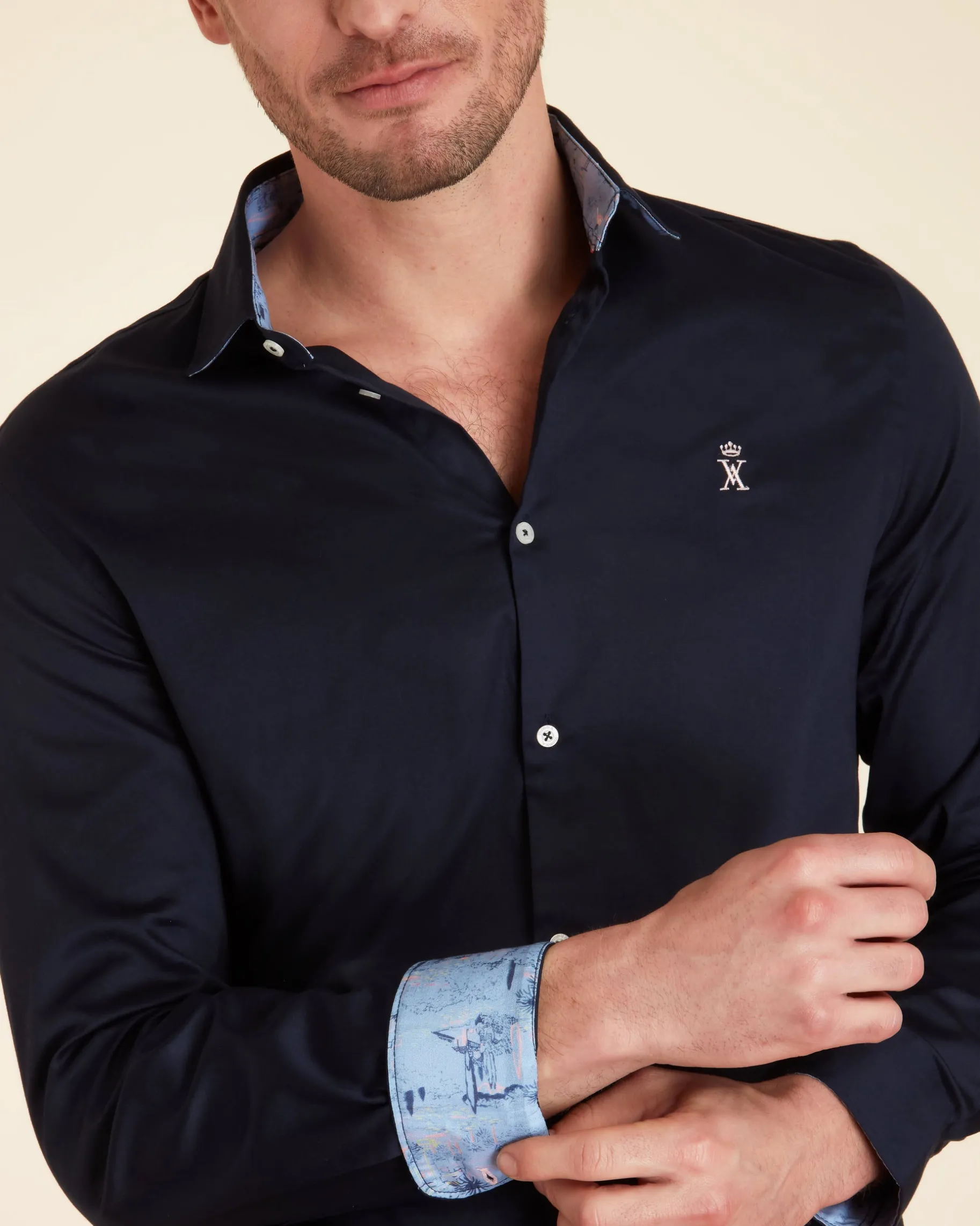 Homme Vicomte A Chemises^Chemise Slim Strech