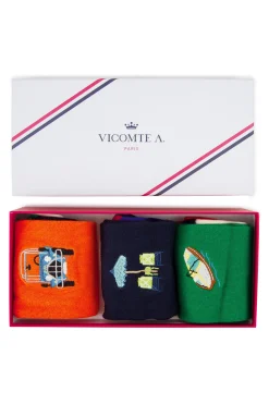 Femme Vicomte A Chaussettes | Chaussettes^Coffret de Chaussettes avec fantaisies
