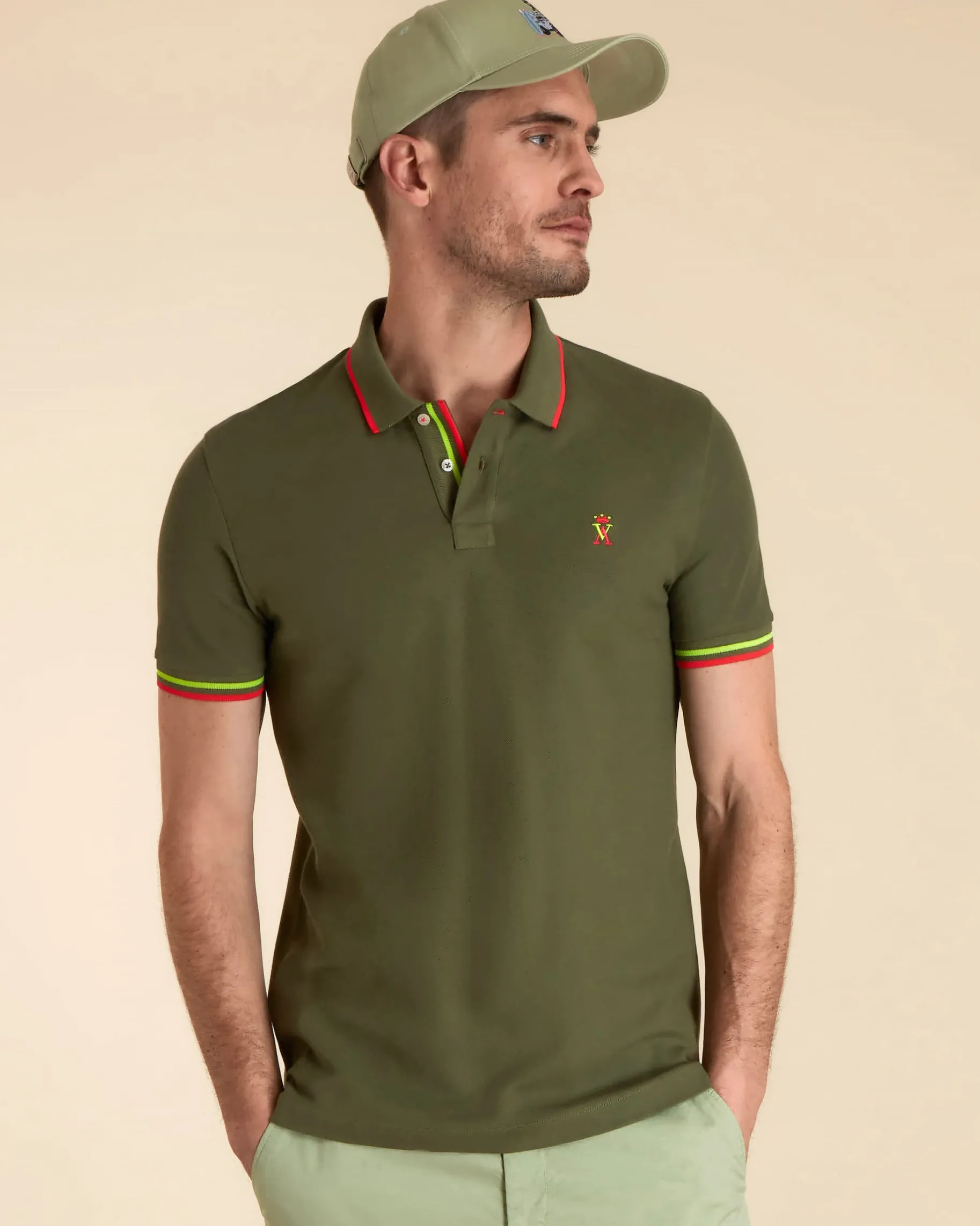 Homme Vicomte A Polos^Polo à Détails Fluo
