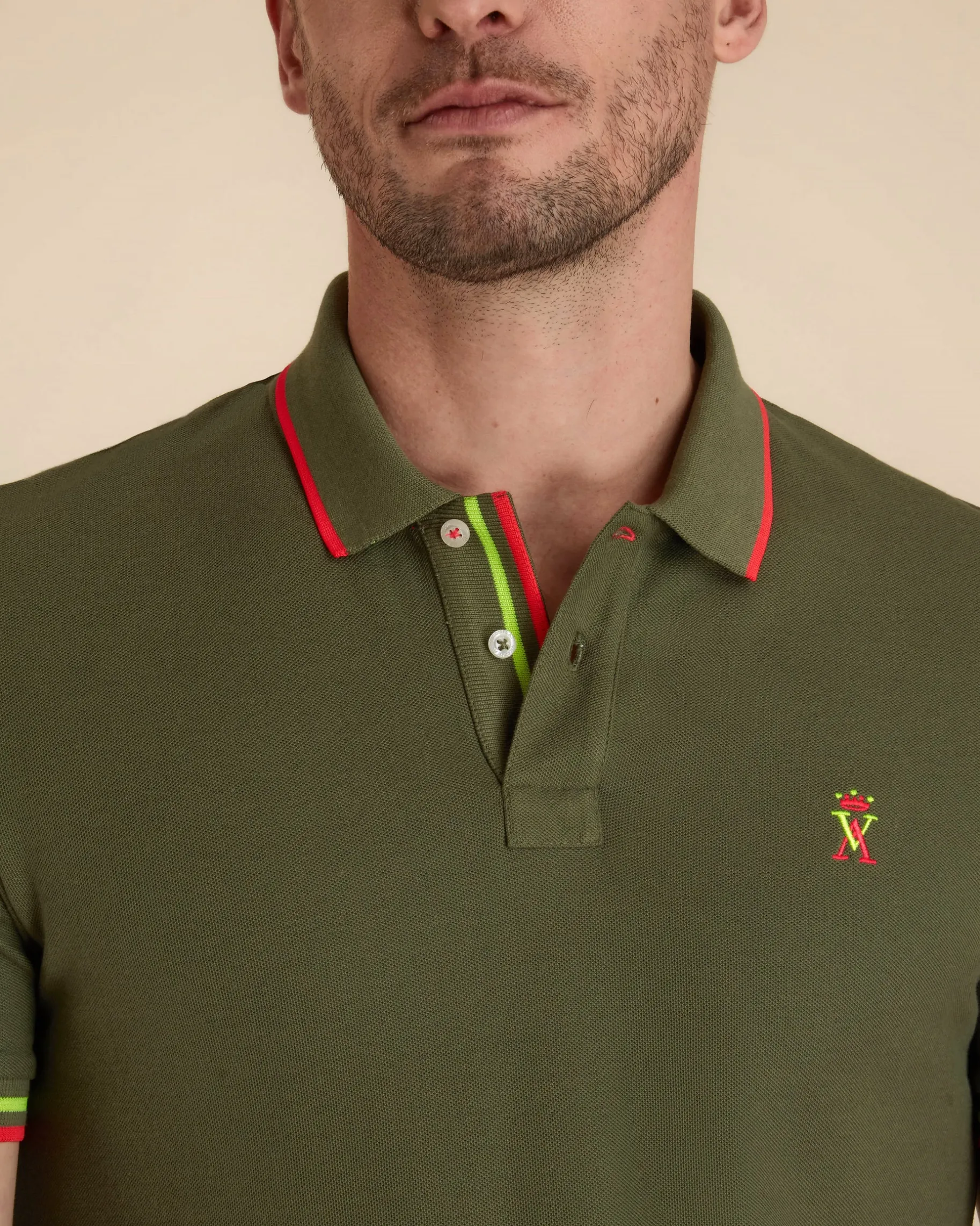 Homme Vicomte A Polos^Polo à Détails Fluo