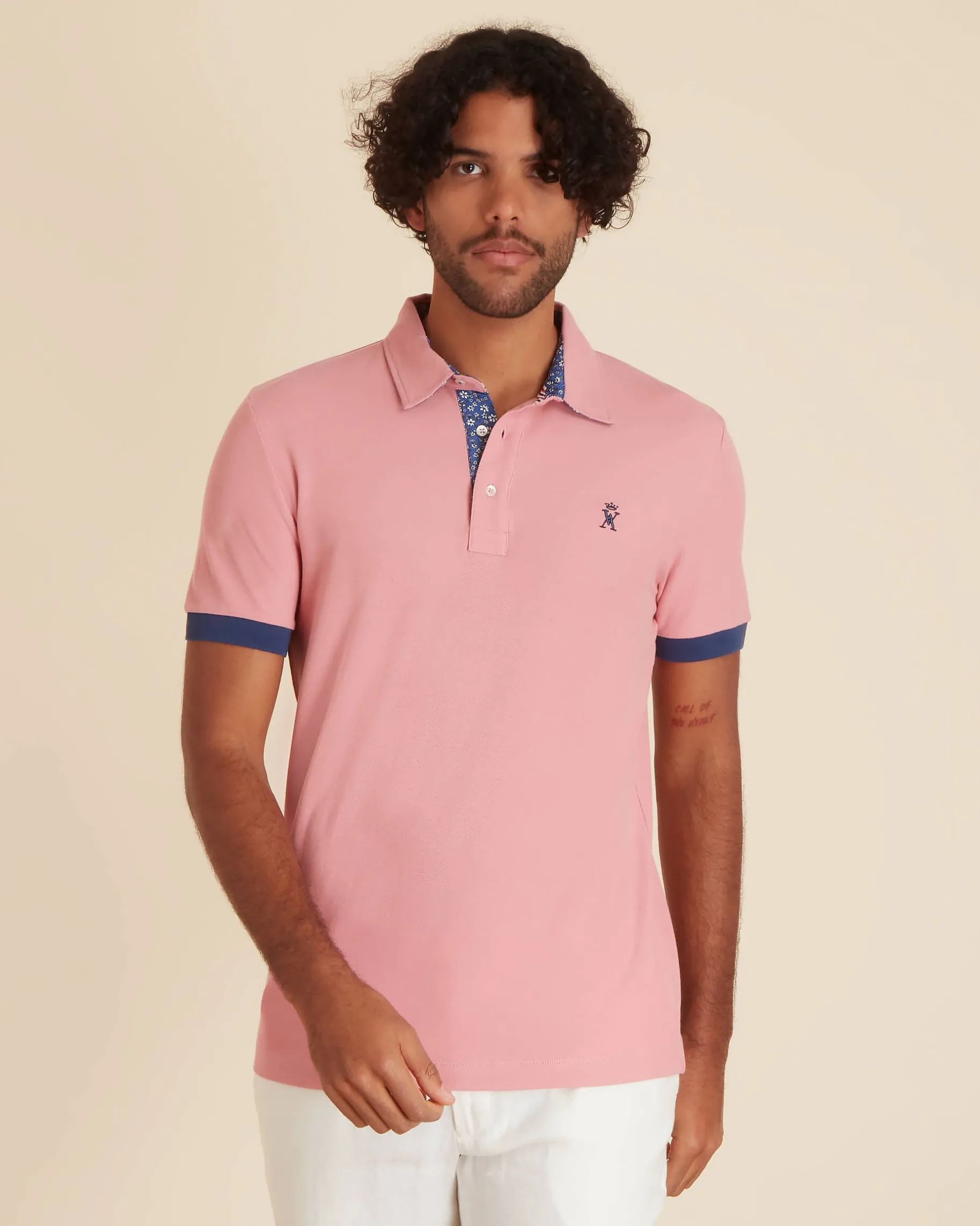 Homme Vicomte A Polos^Polo à Détails Imprimé