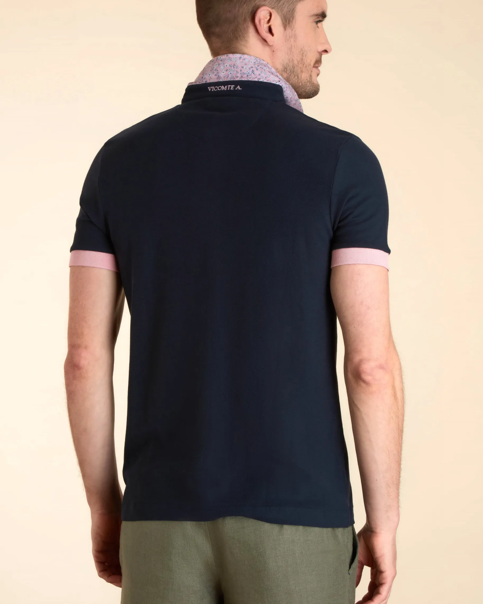 Homme Vicomte A Polos^Polo à Détails Imprimé