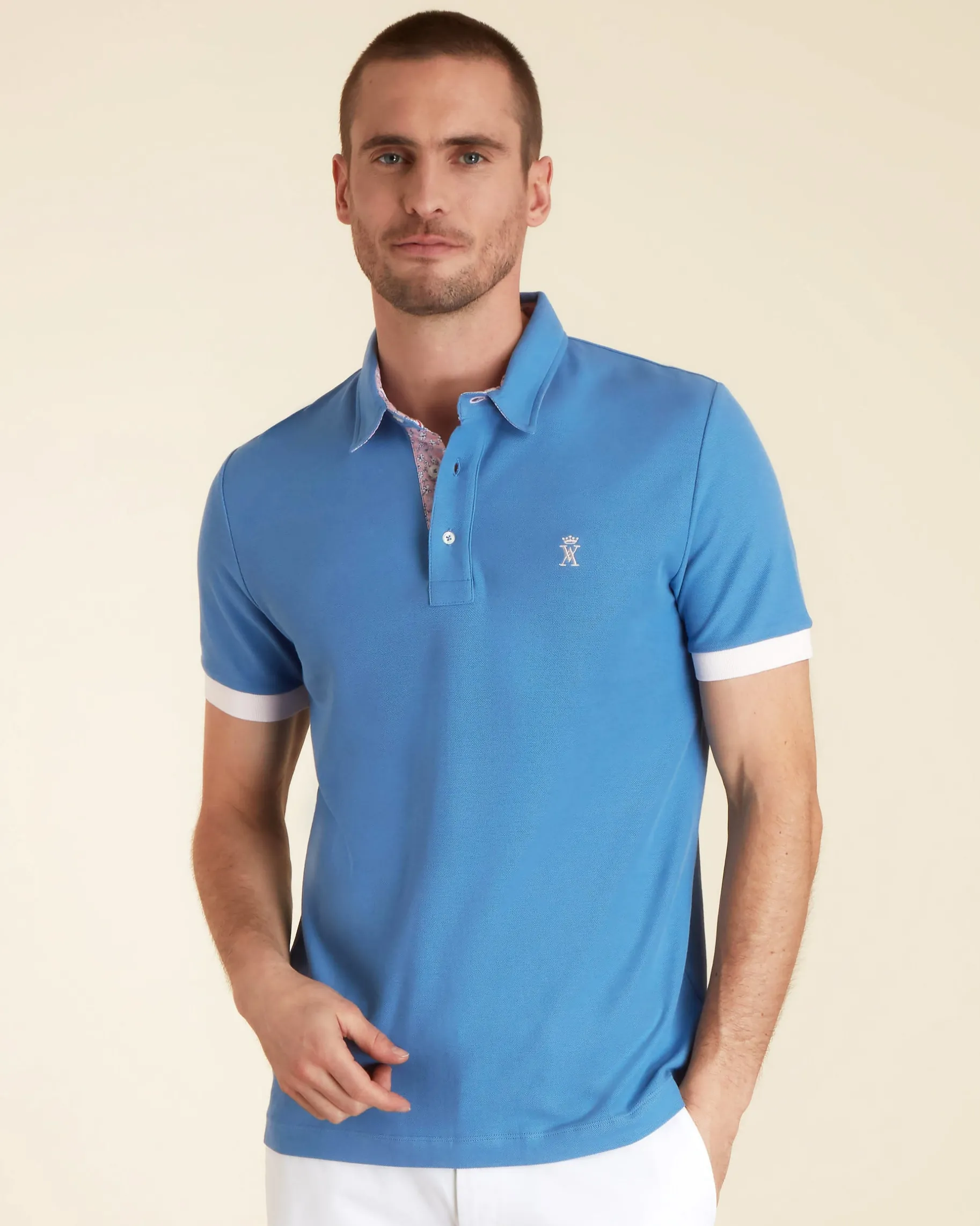 Homme Vicomte A Polos^Polo à Détails Imprimé
