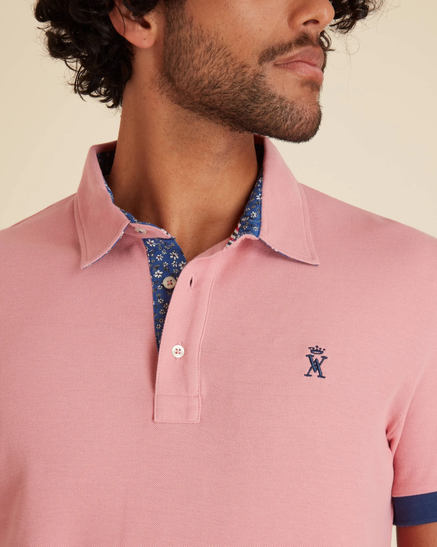Homme Vicomte A Polos^Polo à Détails Imprimé