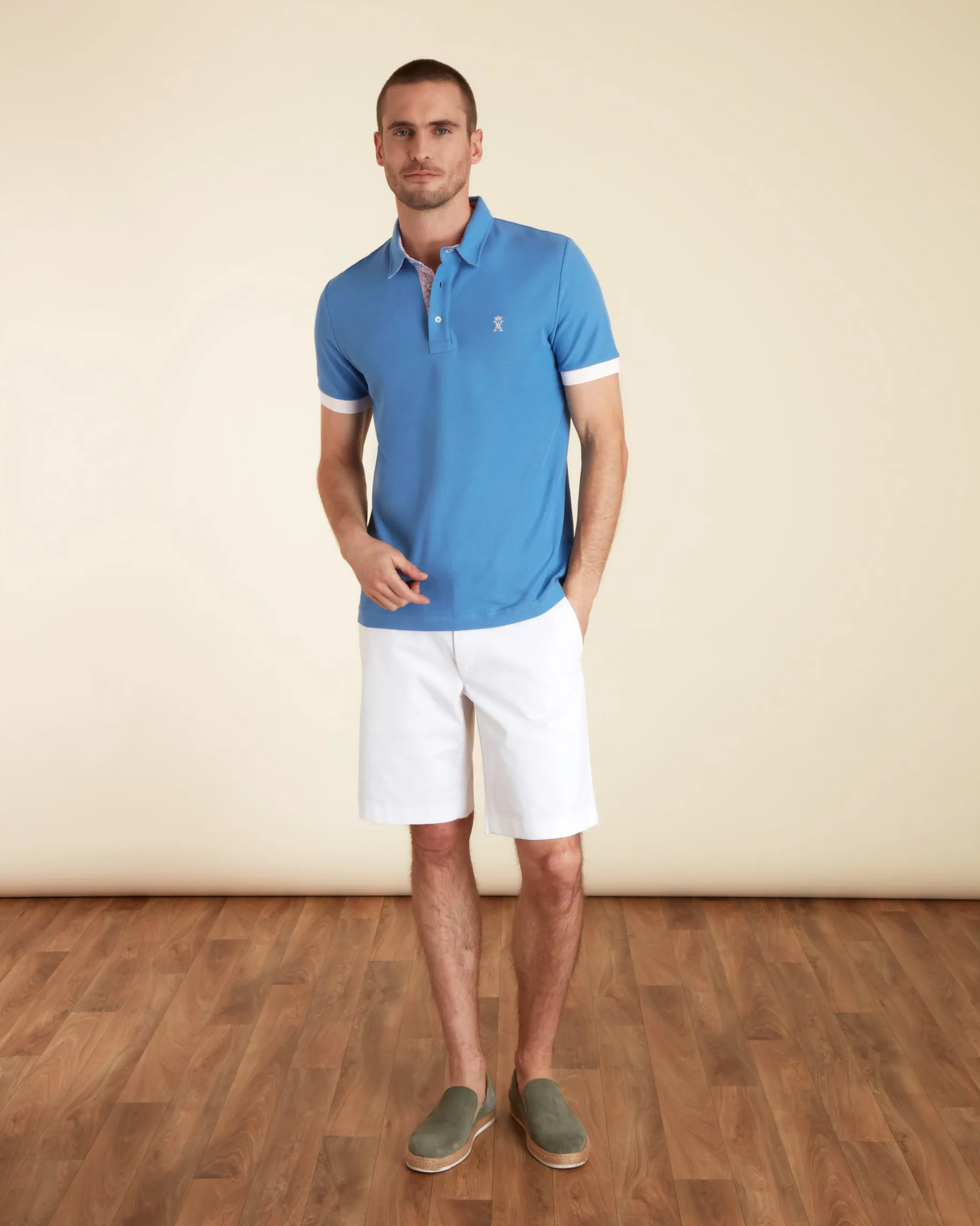 Homme Vicomte A Polos^Polo à Détails Imprimé
