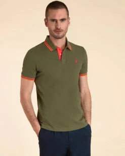 Homme Vicomte A Polos^Polo Ajusté Manches Courtes