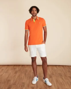 Homme Vicomte A Polos^Polo Ajusté Manches Courtes