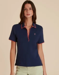 Femme Vicomte A Polos & T-Shirts^Polo Manches Courtes à details contrastés