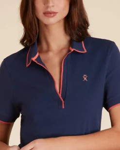 Femme Vicomte A Polos & T-Shirts^Polo Manches Courtes à details contrastés