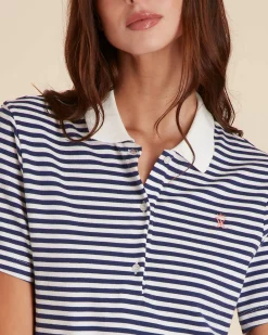 Femme Vicomte A Polos & T-Shirts^Polo Manches Courtes marinière