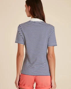Femme Vicomte A Polos & T-Shirts^Polo Manches Courtes marinière