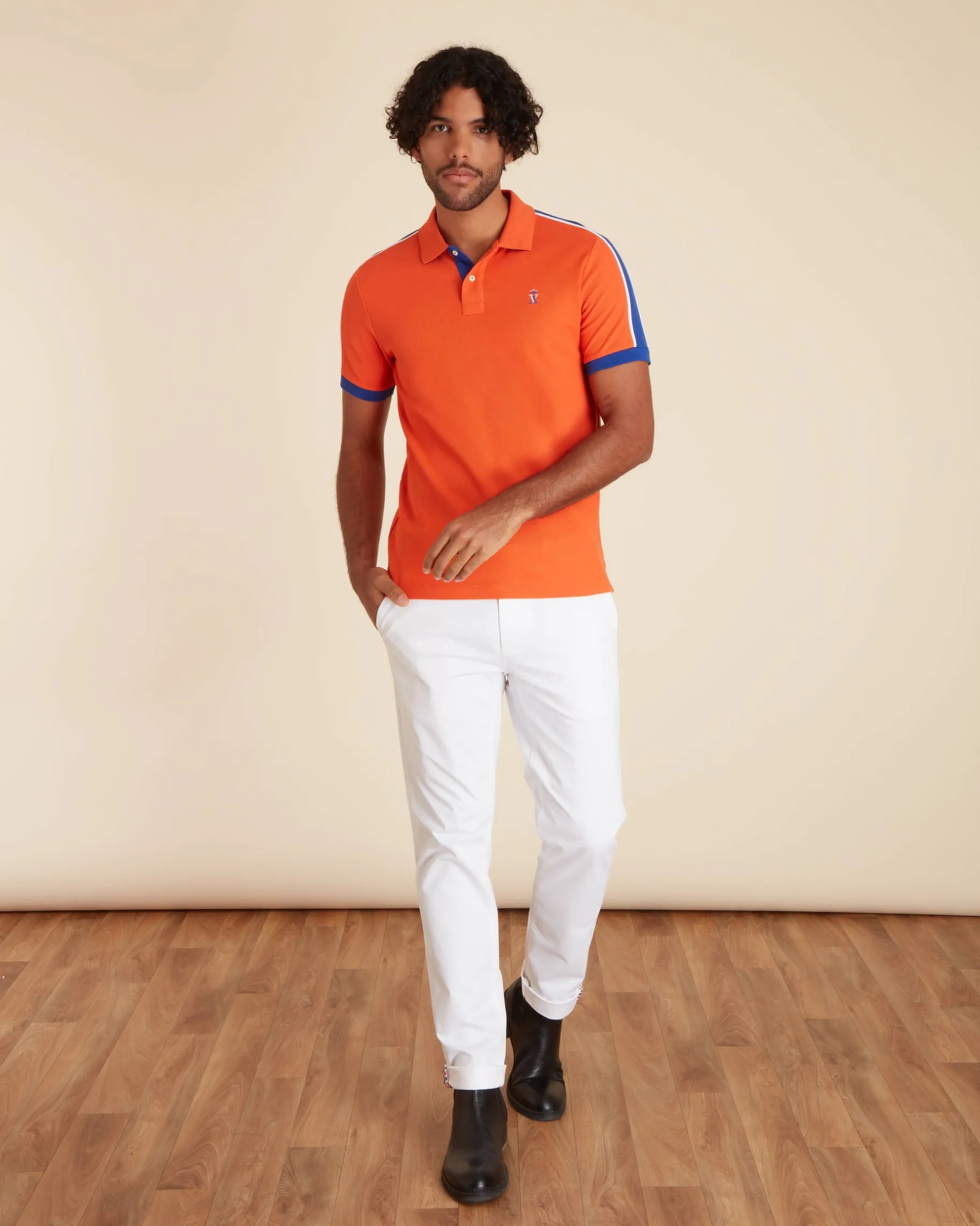 Homme Vicomte A Polos^Polo Pilote Tricolore