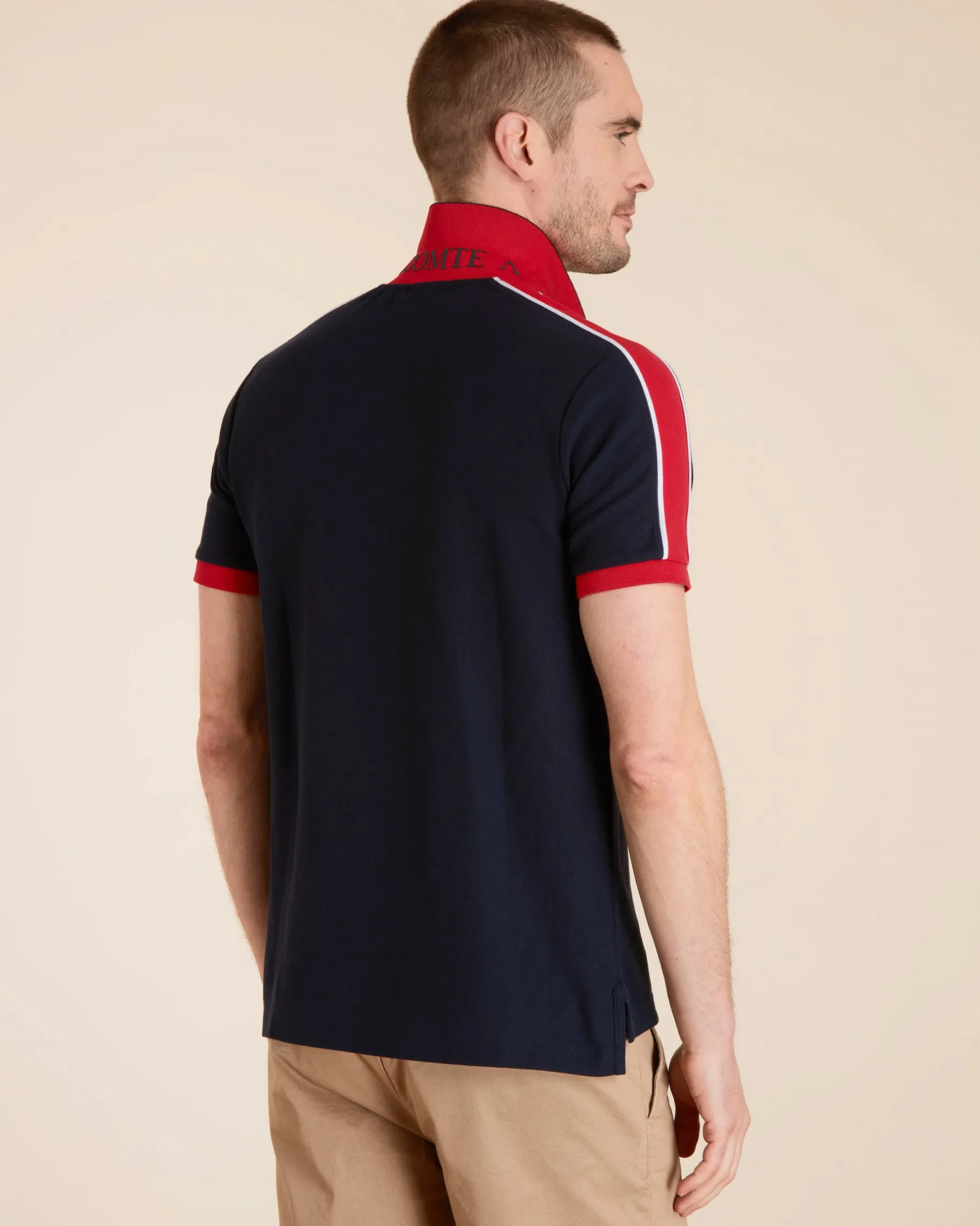 Homme Vicomte A Polos^Polo Pilote Tricolore