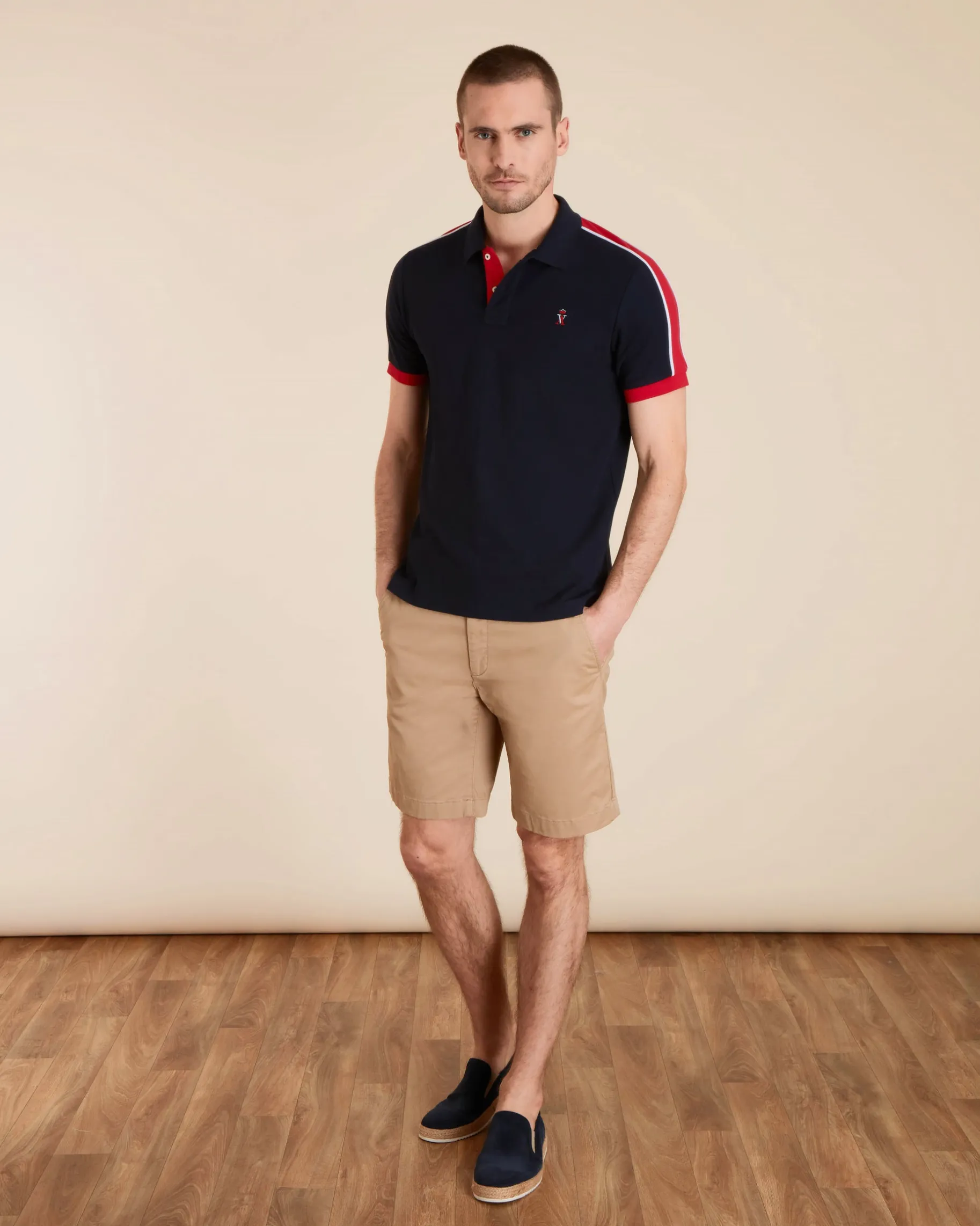 Homme Vicomte A Polos^Polo Pilote Tricolore