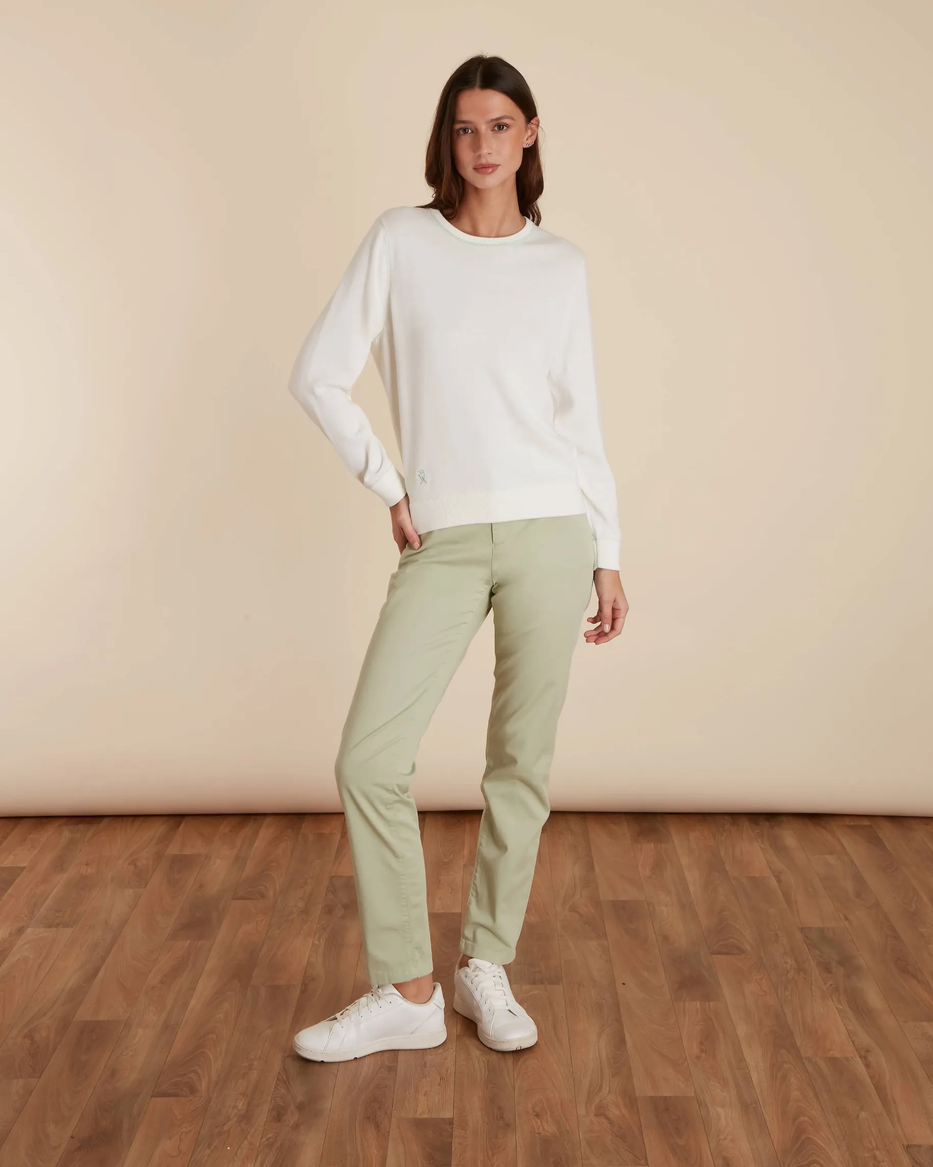 Femme Vicomte A Pulls & Sweats^Pull Col Rond à Détails Contrasté