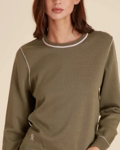 Femme Vicomte A Pulls & Sweats^Pull Col Rond à Détails Contrasté