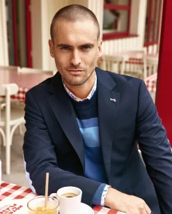 Homme Vicomte A Pulls^Pull Col Rond Colorblock