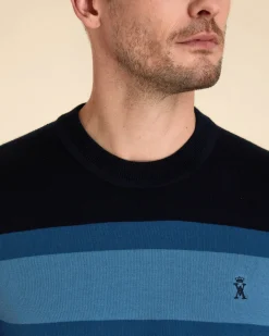 Homme Vicomte A Pulls^Pull Col Rond Colorblock