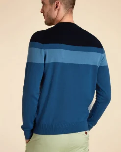 Homme Vicomte A Pulls^Pull Col Rond Colorblock