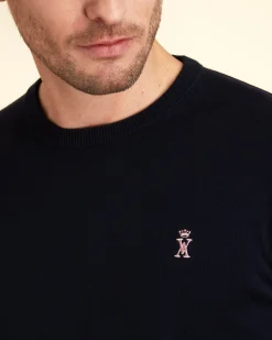 Homme Vicomte A Pulls^Pull Col Rond Uni
