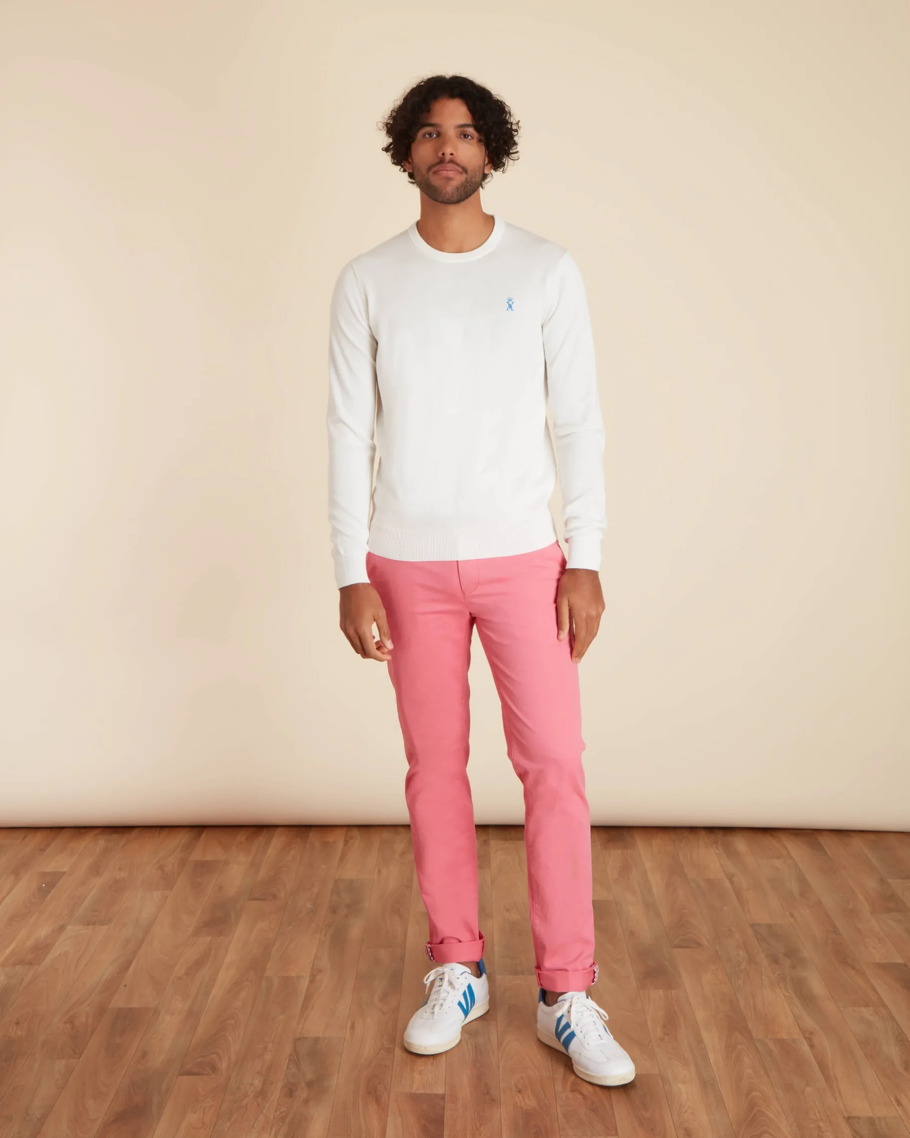 Homme Vicomte A Pulls^Pull Col Rond Uni