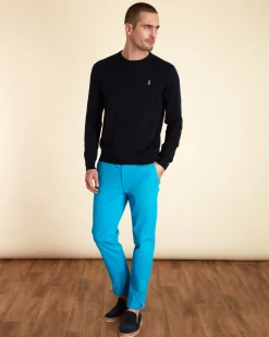 Homme Vicomte A Pulls^Pull Col Rond Uni