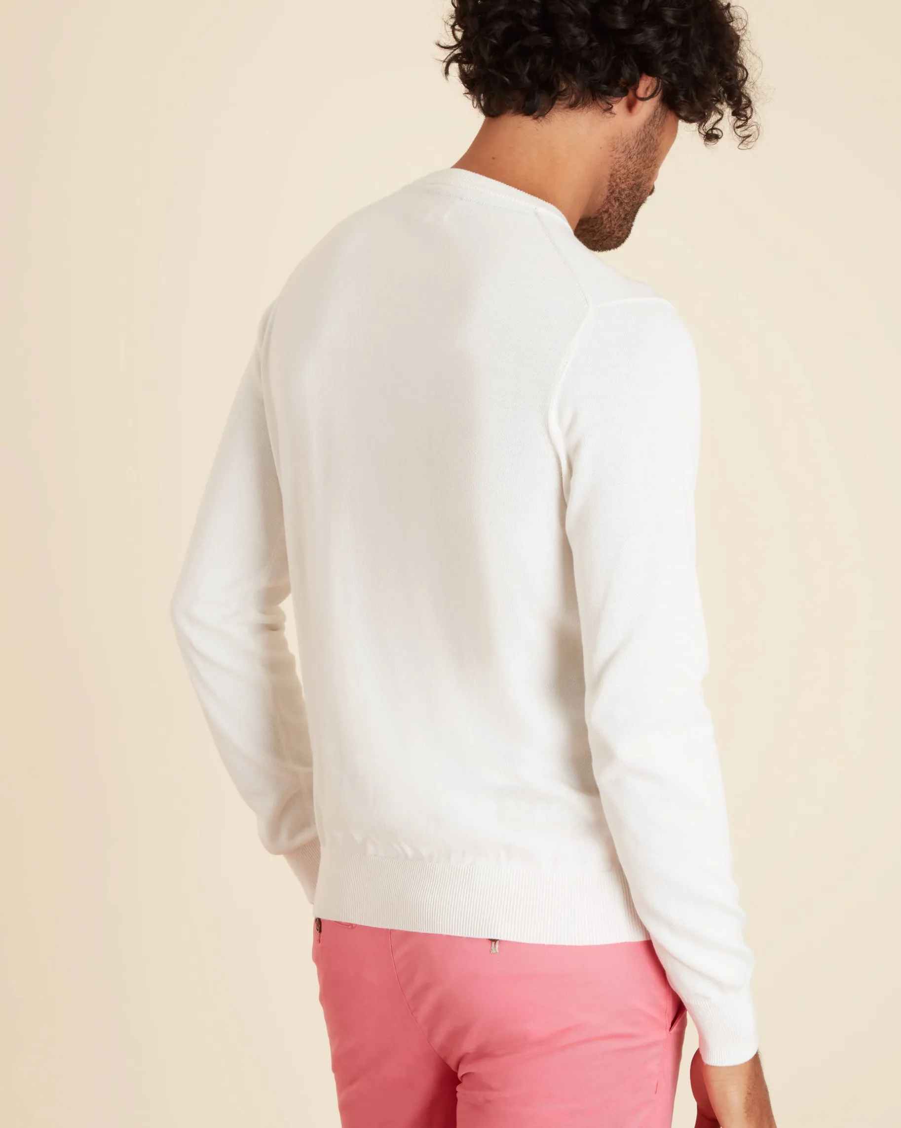 Homme Vicomte A Pulls^Pull Col Rond Uni