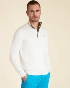 Homme Vicomte A Pulls^Pull Demi Zippé