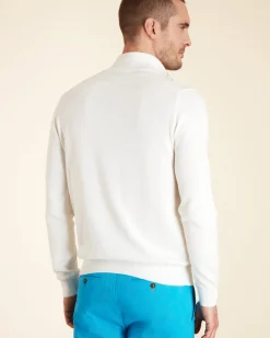 Homme Vicomte A Pulls^Pull Demi Zippé